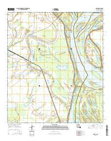 Innis Louisiana Current topographic map, 1:24000 scale, 7.5 X 7.5 Minute, Year 2015