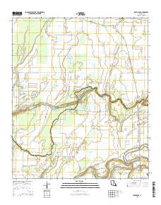 Irwin Lake Louisiana Current topographic map, 1:24000 scale, 7.5 X 7.5 Minute, Year 2015