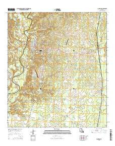 Jackson Louisiana Current topographic map, 1:24000 scale, 7.5 X 7.5 Minute, Year 2015