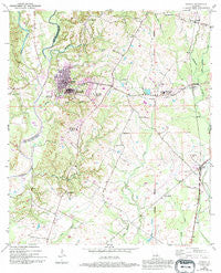 Jackson Louisiana Historical topographic map, 1:24000 scale, 7.5 X 7.5 Minute, Year 1954