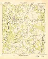 Jackson Louisiana Historical topographic map, 1:31680 scale, 7.5 X 7.5 Minute, Year 1945