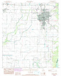 Jennings Louisiana Historical topographic map, 1:24000 scale, 7.5 X 7.5 Minute, Year 1985