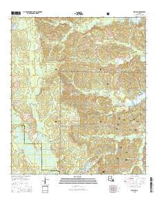 Jericho Louisiana Current topographic map, 1:24000 scale, 7.5 X 7.5 Minute, Year 2015