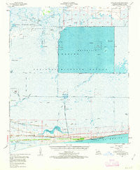 Johnsons Bayou Louisiana Historical topographic map, 1:62500 scale, 15 X 15 Minute, Year 1955