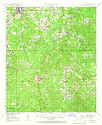 Jonesboro Louisiana Historical topographic map, 1:62500 scale, 15 X 15 Minute, Year 1949