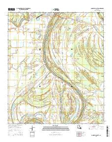 Jonesville South Louisiana Current topographic map, 1:24000 scale, 7.5 X 7.5 Minute, Year 2015