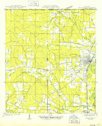 Kentwood Louisiana Historical topographic map, 1:31680 scale, 7.5 X 7.5 Minute, Year 1950