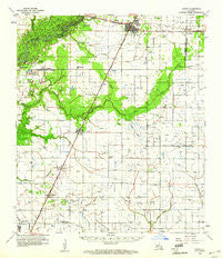 Kinder Louisiana Historical topographic map, 1:62500 scale, 15 X 15 Minute, Year 1959