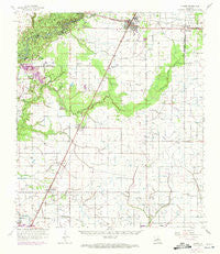 Kinder Louisiana Historical topographic map, 1:62500 scale, 15 X 15 Minute, Year 1959