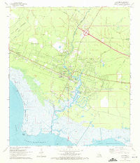 Lacombe Louisiana Historical topographic map, 1:24000 scale, 7.5 X 7.5 Minute, Year 1971