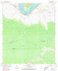Lagan Louisiana Historical topographic map, 1:24000 scale, 7.5 X 7.5 Minute, Year 1962