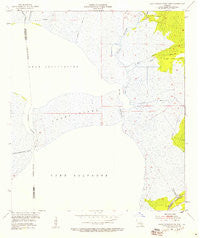 Lake Cataouatche East Louisiana Historical topographic map, 1:24000 scale, 7.5 X 7.5 Minute, Year 1952