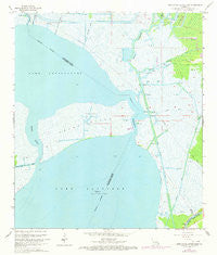 Lake Cataouatche East Louisiana Historical topographic map, 1:24000 scale, 7.5 X 7.5 Minute, Year 1966