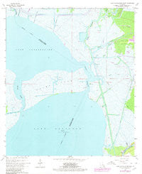 Lake Cataouatche East Louisiana Historical topographic map, 1:24000 scale, 7.5 X 7.5 Minute, Year 1966