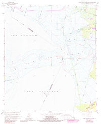 Lake Cataouatche East Louisiana Historical topographic map, 1:24000 scale, 7.5 X 7.5 Minute, Year 1966
