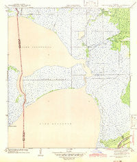 Lake Cataouatche East Louisiana Historical topographic map, 1:31680 scale, 7.5 X 7.5 Minute, Year 1942