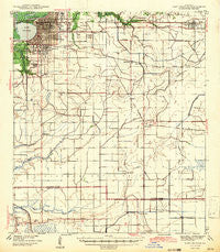 Lake Charles Louisiana Historical topographic map, 1:62500 scale, 15 X 15 Minute, Year 1942