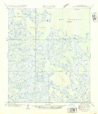 Lake Eugenie Louisiana Historical topographic map, 1:31680 scale, 7.5 X 7.5 Minute, Year 1954