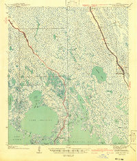 Lake Felicity Louisiana Historical topographic map, 1:62500 scale, 15 X 15 Minute, Year 1941
