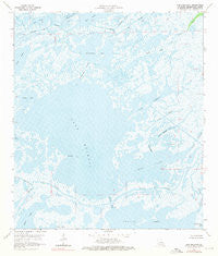 Lake Mechant Louisiana Historical topographic map, 1:24000 scale, 7.5 X 7.5 Minute, Year 1964