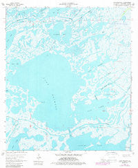 Lake Mechant Louisiana Historical topographic map, 1:24000 scale, 7.5 X 7.5 Minute, Year 1964