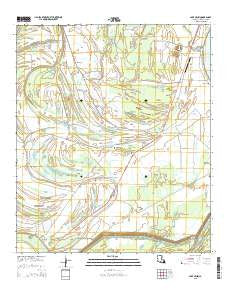 Lake Bruin Louisiana Current topographic map, 1:24000 scale, 7.5 X 7.5 Minute, Year 2015