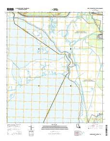 Lake Cataouatche East Louisiana Current topographic map, 1:24000 scale, 7.5 X 7.5 Minute, Year 2015