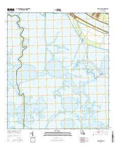 Lake Laurier Louisiana Current topographic map, 1:24000 scale, 7.5 X 7.5 Minute, Year 2015