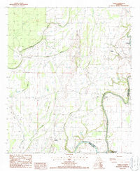 Lamar Louisiana Historical topographic map, 1:24000 scale, 7.5 X 7.5 Minute, Year 1987