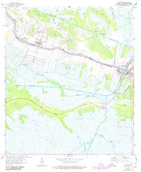 Larose Louisiana Historical topographic map, 1:24000 scale, 7.5 X 7.5 Minute, Year 1963