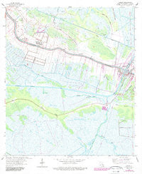 Larose Louisiana Historical topographic map, 1:24000 scale, 7.5 X 7.5 Minute, Year 1963
