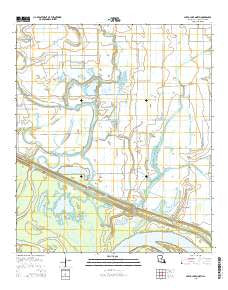 Larto Lake North Louisiana Current topographic map, 1:24000 scale, 7.5 X 7.5 Minute, Year 2015