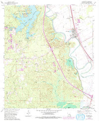 Lecompte Louisiana Historical topographic map, 1:24000 scale, 7.5 X 7.5 Minute, Year 1972