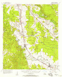 Lecompte Louisiana Historical topographic map, 1:62500 scale, 15 X 15 Minute, Year 1957