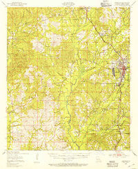 Leesville Louisiana Historical topographic map, 1:62500 scale, 15 X 15 Minute, Year 1948
