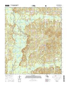 Leton Louisiana Current topographic map, 1:24000 scale, 7.5 X 7.5 Minute, Year 2015