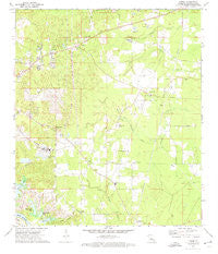 Libuse Louisiana Historical topographic map, 1:24000 scale, 7.5 X 7.5 Minute, Year 1972