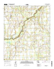 Liddieville Louisiana Current topographic map, 1:24000 scale, 7.5 X 7.5 Minute, Year 2015