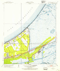 Little Woods Louisiana Historical topographic map, 1:24000 scale, 7.5 X 7.5 Minute, Year 1951