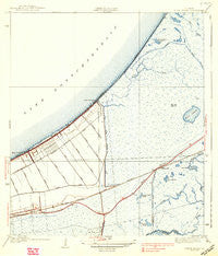 Little Woods Louisiana Historical topographic map, 1:31680 scale, 7.5 X 7.5 Minute, Year 1938