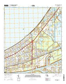 Little Woods Louisiana Current topographic map, 1:24000 scale, 7.5 X 7.5 Minute, Year 2015