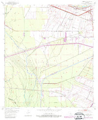 Lobdell Louisiana Historical topographic map, 1:24000 scale, 7.5 X 7.5 Minute, Year 1953