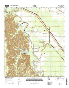 Lone Pine Louisiana Current topographic map, 1:24000 scale, 7.5 X 7.5 Minute, Year 2015