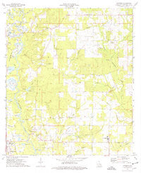 Loranger Louisiana Historical topographic map, 1:24000 scale, 7.5 X 7.5 Minute, Year 1974