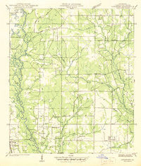 Loranger Louisiana Historical topographic map, 1:31680 scale, 7.5 X 7.5 Minute, Year 1942