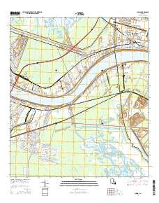Luling Louisiana Current topographic map, 1:24000 scale, 7.5 X 7.5 Minute, Year 2015