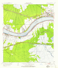 Luling Louisiana Historical topographic map, 1:24000 scale, 7.5 X 7.5 Minute, Year 1951