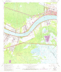 Luling Louisiana Historical topographic map, 1:24000 scale, 7.5 X 7.5 Minute, Year 1967