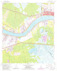 Luling Louisiana Historical topographic map, 1:24000 scale, 7.5 X 7.5 Minute, Year 1967