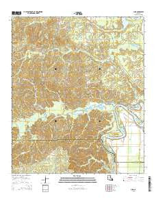 Luna Louisiana Current topographic map, 1:24000 scale, 7.5 X 7.5 Minute, Year 2015